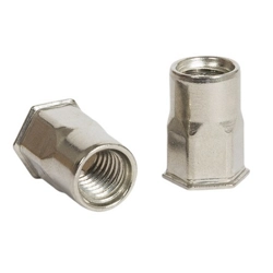 vendita online Inserto filettato esagonale a testa ridotta in acciaio inox aisi 304 cu Inserti filettati Sacto